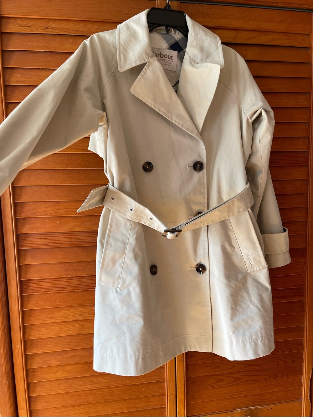Barbour Adare Trench Showerproof Jacket . Size 4 Women #406